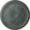 Ekena Millwork Luton Ceiling Medallion (Fits Canopies up to 1 1/8"), 15 3/4"OD x 5/8"P, Athenian Green Crackle CM16LUAGC - alternate 1